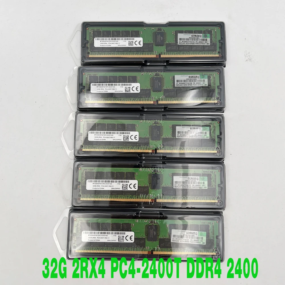 

1 pcs 32GB For MT RAM 32G 2RX4 PC4-2400T DDR4 2400 REG Memory MTA36ASF4G72PZ-2G3D1QG