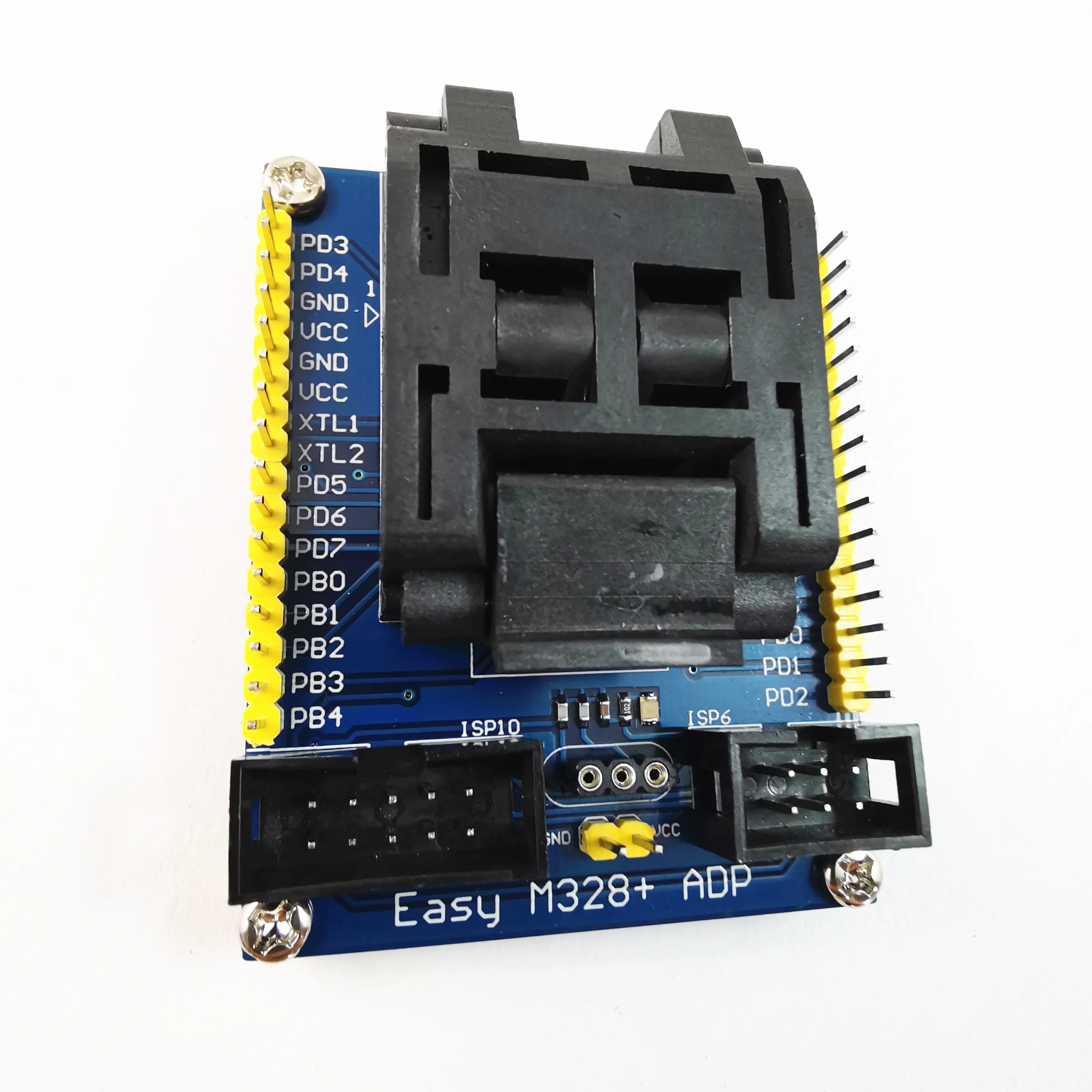 

ATMEL AVR Chips ATMega8/48/88/168/328P Series LQFP32 to AVRISP 10P/6P interface Adapter--Easy M328+ ADP adapter