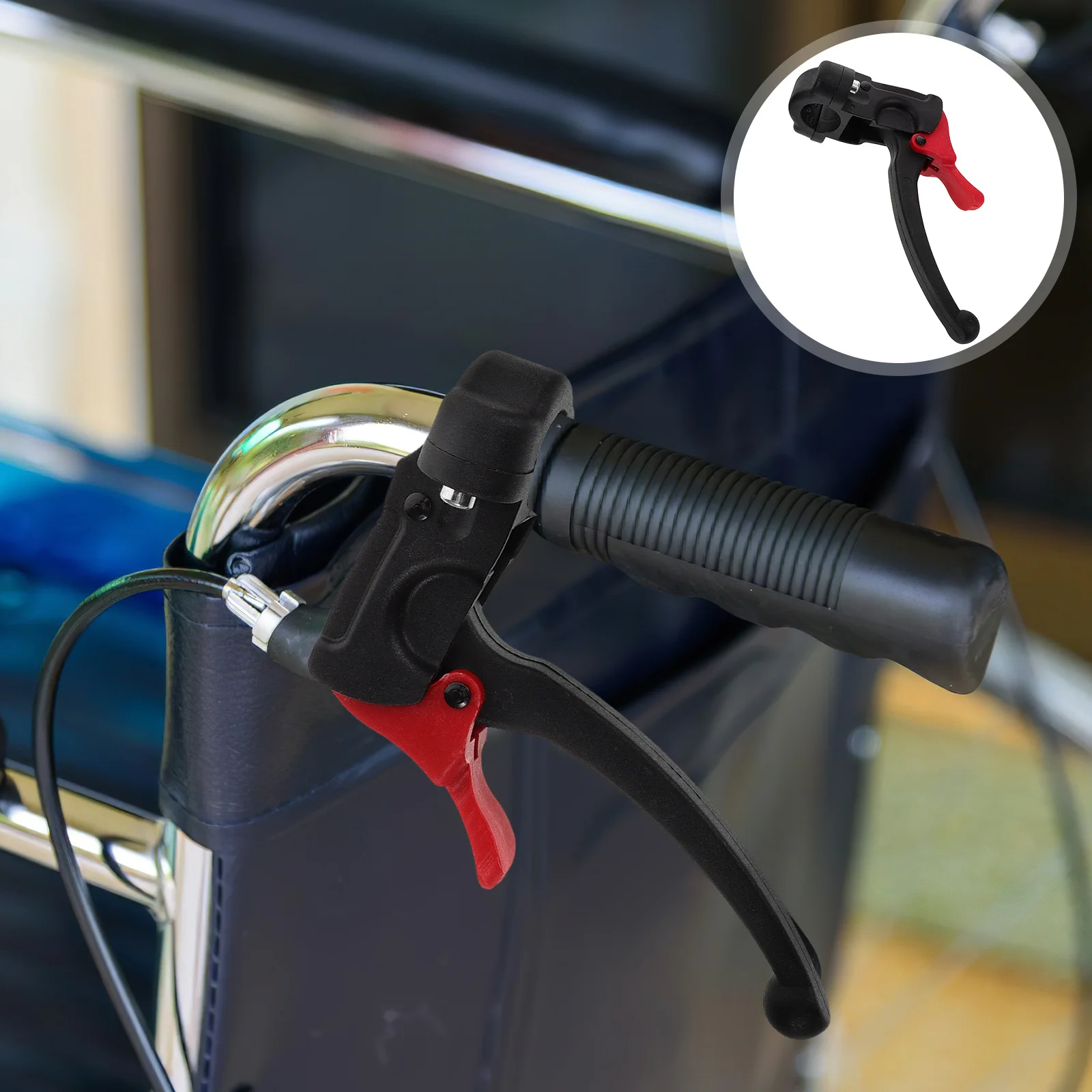 

1Pair Wheelchair Hand Brake Plastic Self-Locking Durable Replacement Mechanism Brake Repair Parts Transport Chair