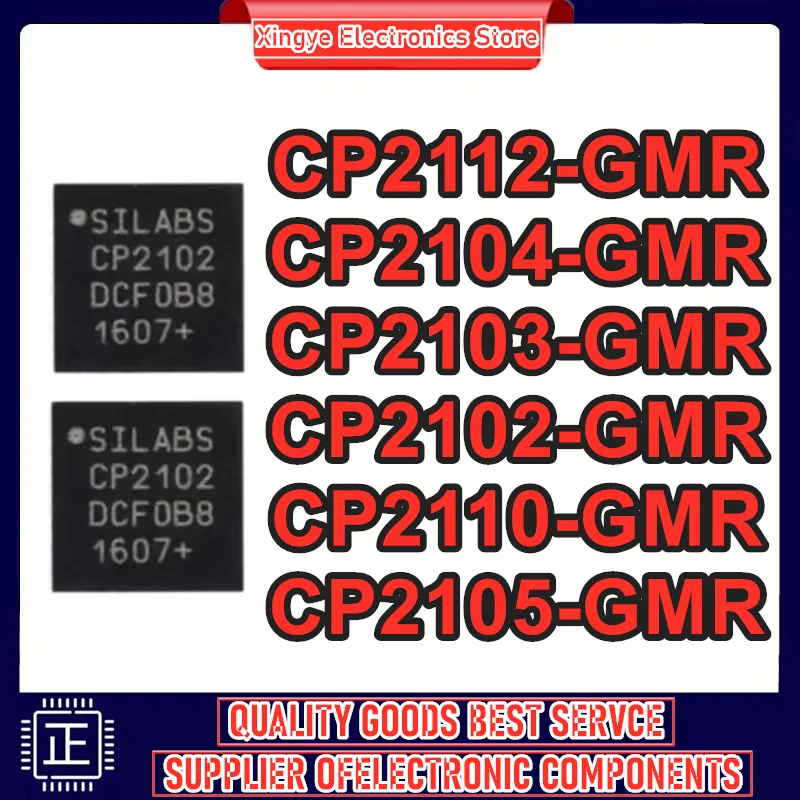 

CP2102-GMR CP2103-GMR CP2104-GMR CP2105-GMR CP2110-GMR CP2112-GMR CP2102 CP2103 CP2104 CP2105 CP2110 CP2112 IC Chip QFN in stock