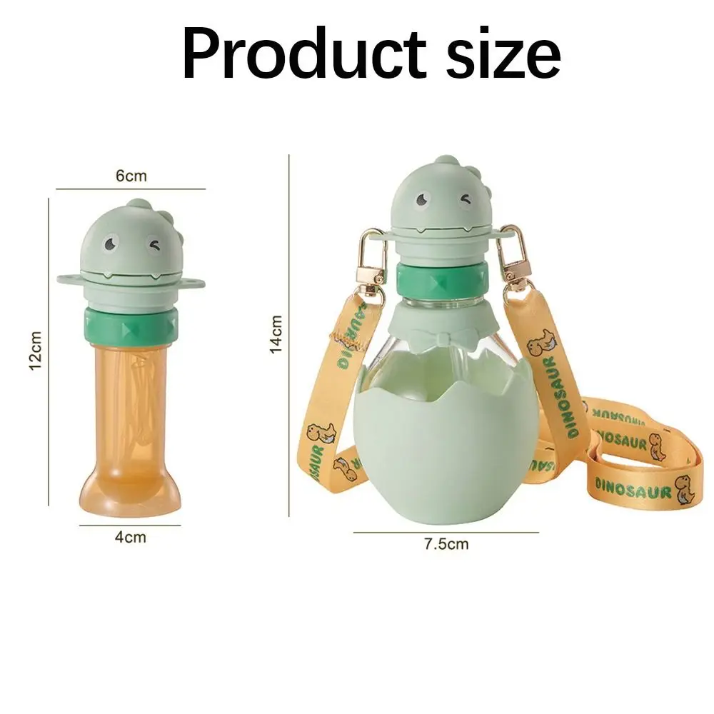 2 In1 Baby Drink Sippy Lid Portable Anti Choking With Straps Silicone Straw Bottle Drinkware Accessory Bottle Replacement Lid