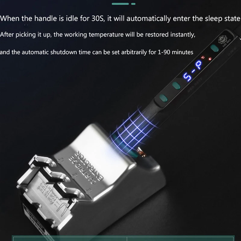 DES 68 TE TF TH Series Nano CNC Electric Soldering Iron Portable Smart Heating Sleeping USB Adjustable Digital LCD Display