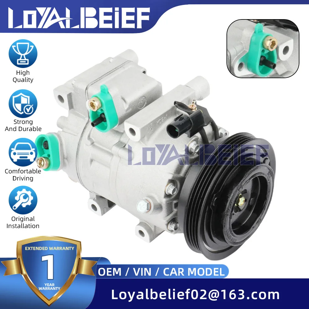 

AC Compressor FOR Hyundai Accent Hyundai ELANTRA Saloon (XD) 1.6L 2007-2010 2011 5512437,6512437,7512437,977011E000,977011E001