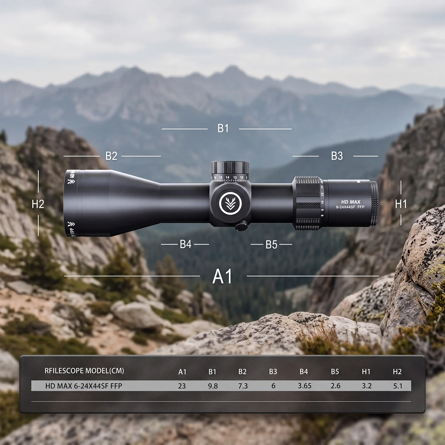 SWAMPDEER 6-24X Tactical Riflescope High Definition Rifle Scope With Illuminated Telescopic Sight For Huntinggun Hunting Gear 4