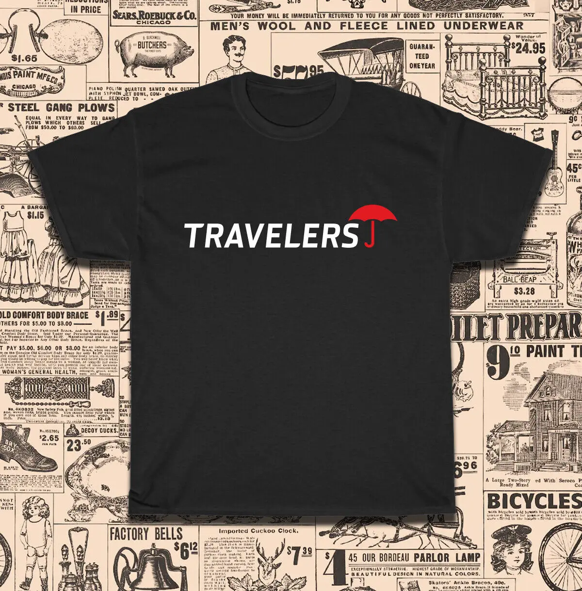 New Travelers Insurance Logo Men's T-Shirt American Size S-5Xl T-Shirt