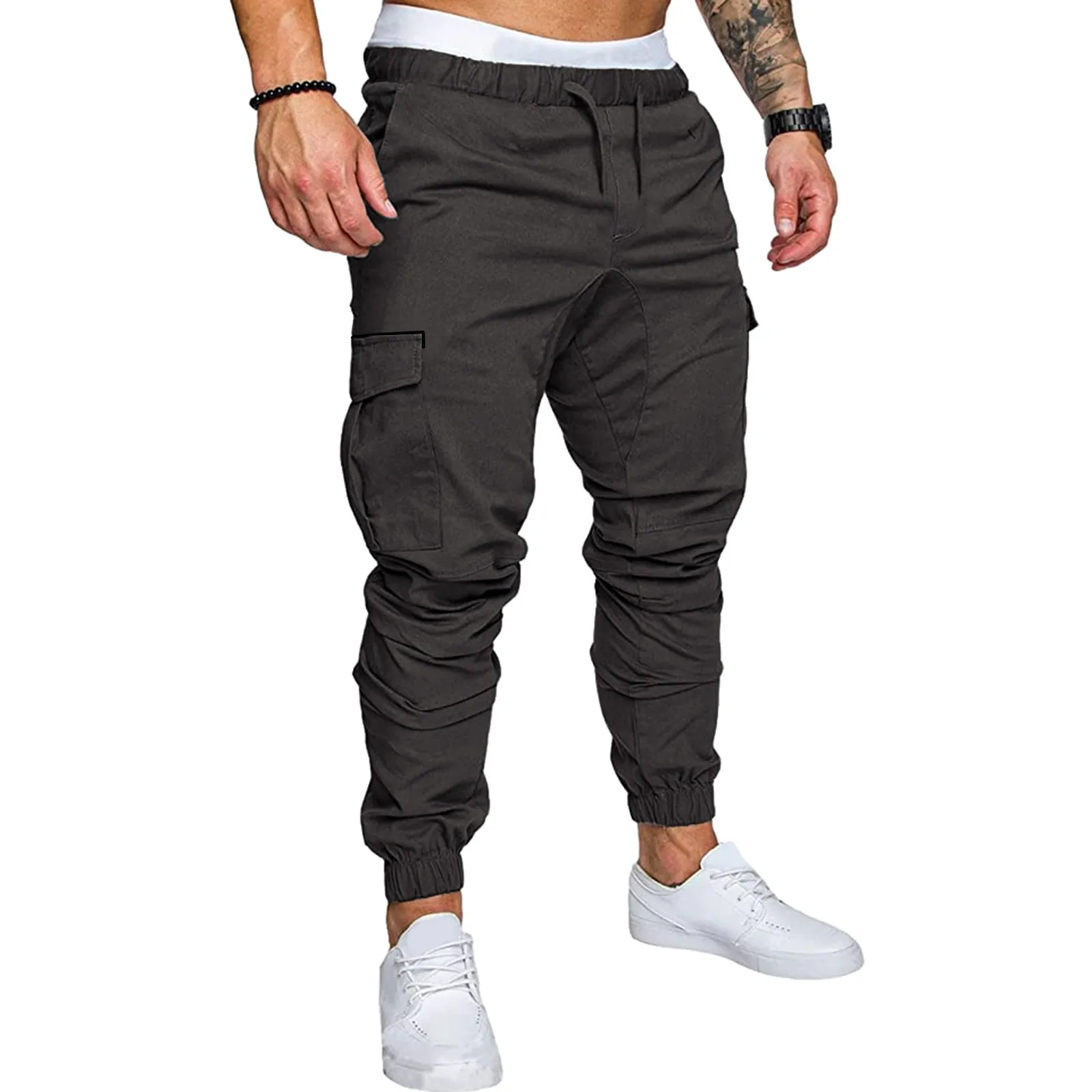 

Men's Cargo Pants Summer Spring Cotton Work Wear New In Large Size Casual Climbing Joggers Sweatpants Autumn Trouser Sweatpants