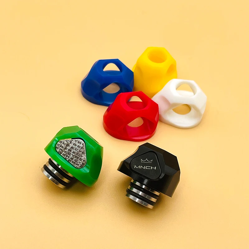 Chế Độ Quân Chủ Mạng 2 Phong Cách 510DripTip Cho BB/Phôi Hộp Và Chế Độ Quân Chủ POM Màu Vòng 316SS PC POM PEI nhìn Trộm Chất Liệu