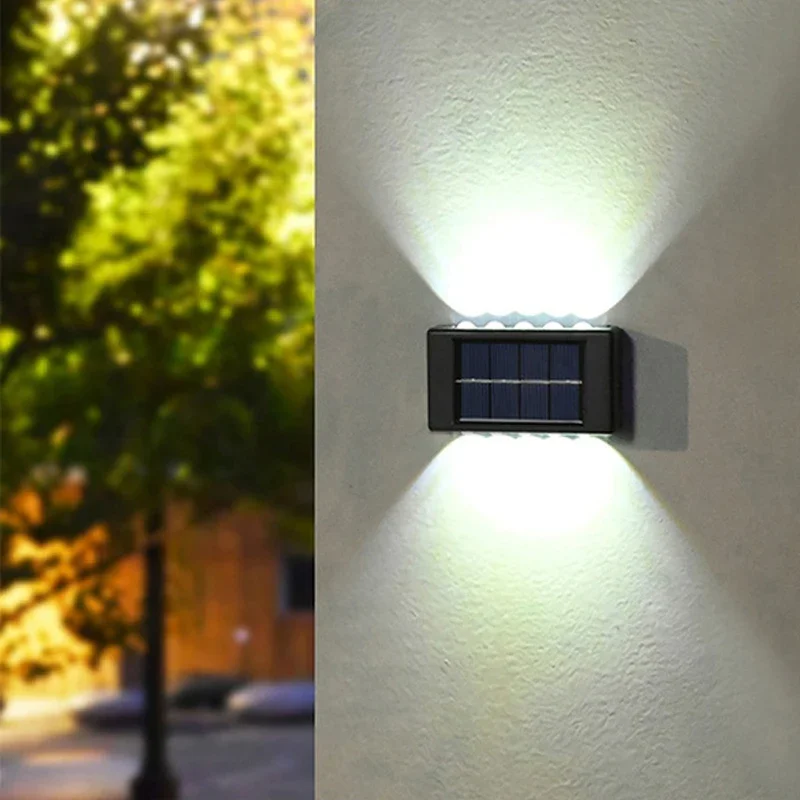 10led Solar Wand leuchten im Freien wasserdichte Sicherheit LED-Beleuchtung für Gartenhof Zaun Dekor Lampen