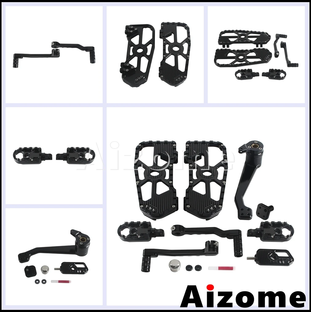 Motorcycle Rider Footpeg Footrest Brake Levers Heel-Toe Shifters For Harley Touring Electra Street Road Glide Road King 2014-26