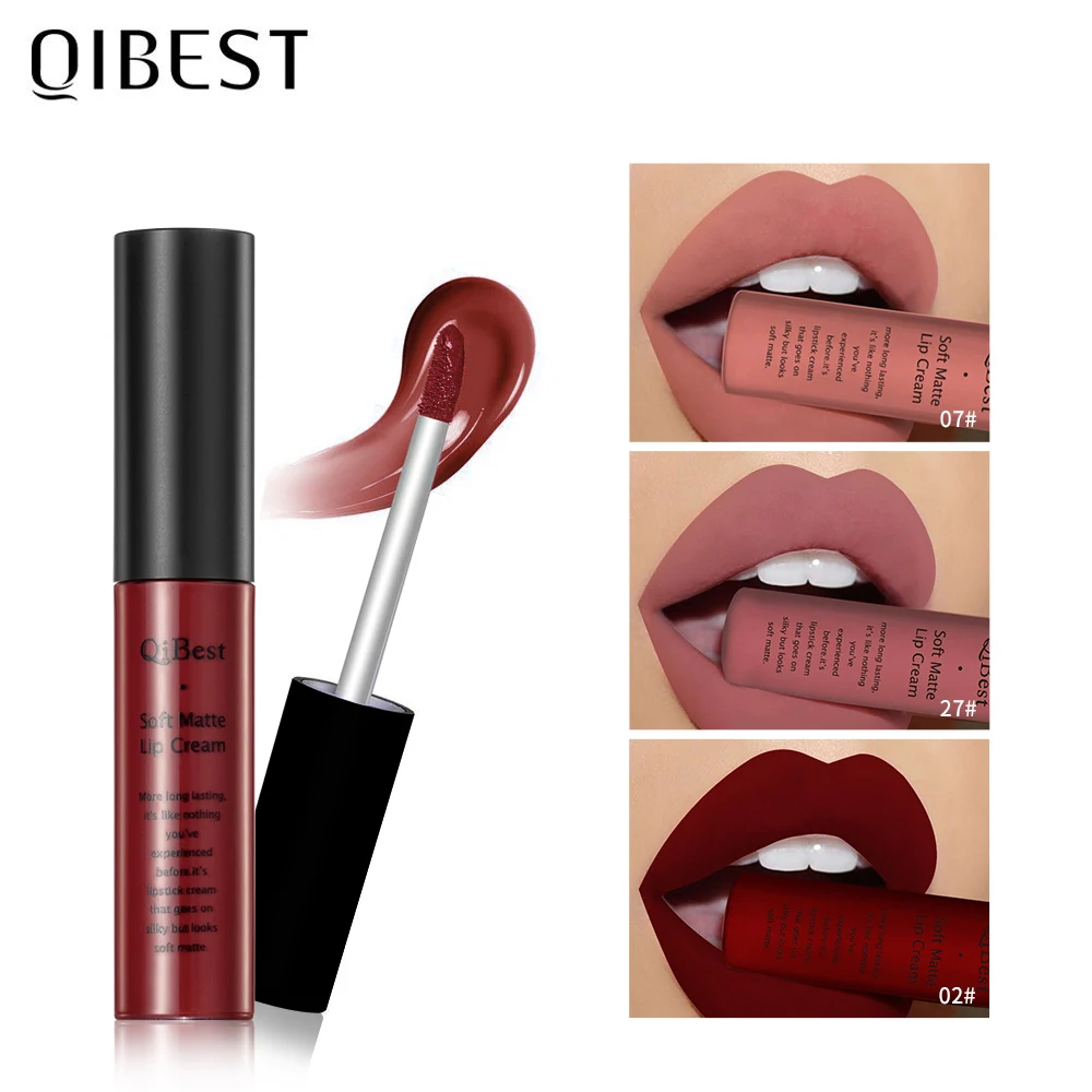 Sexy Velvet Matte Lip Gloss Liquid Lipstick Lipgloss Beauty Red Nude Waterproof Long-lasting Lip Stain Makeup For Women