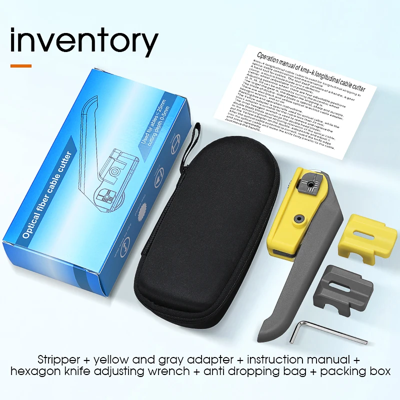 

COMPTYCO KMS-K Optical Fiber Longitudinal Cable Cutter Fiber Optic Sheath Stripper Cable Stripping Tool Cable Stripping Pliers