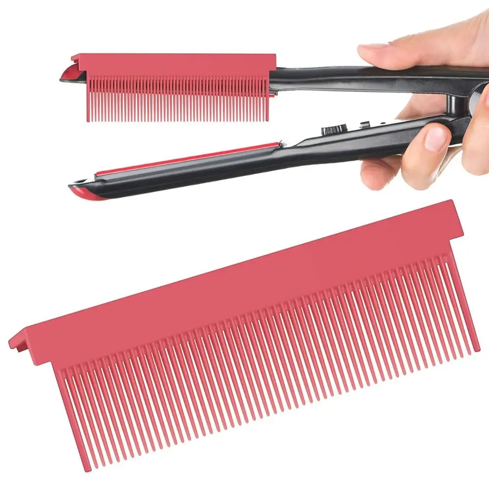 Multifunctional DIY Carbon Fiber Comb Hair Straightener Hairdressing Straightening Comb Attachment