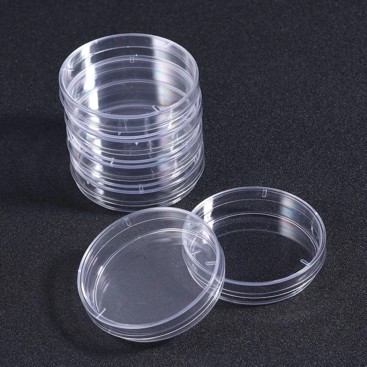 

20Pcs Plastic Petri Dishes 100mm Sterile Plates Durable Lightweight Covers for Bacteria Testing Plastic Petri Dish