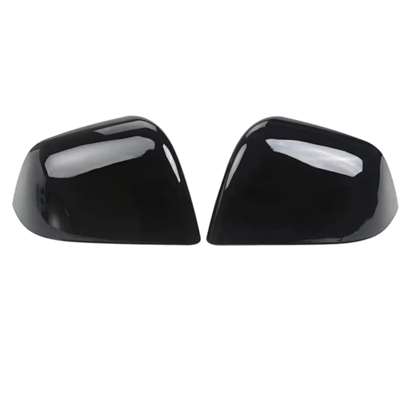 

Side Rearview Mirror Cover Trim For 2021 2022 Tesla Model Y Exterior Accessories Kits , ABS Gloss Black