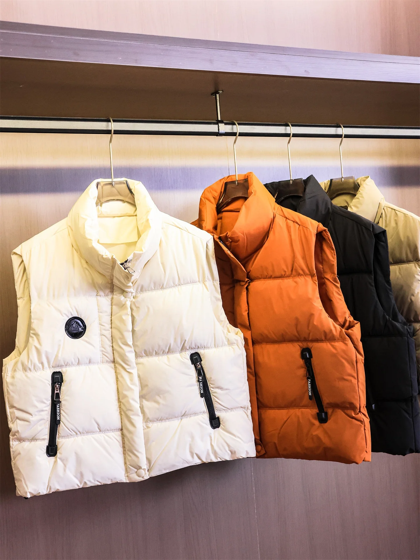 

Thickened Warm Cotton Vest Pure Color Loose Fit Stand Collar Casual Versatile Anti-Aging Women's Waistcoat M184 Winter Outerwear