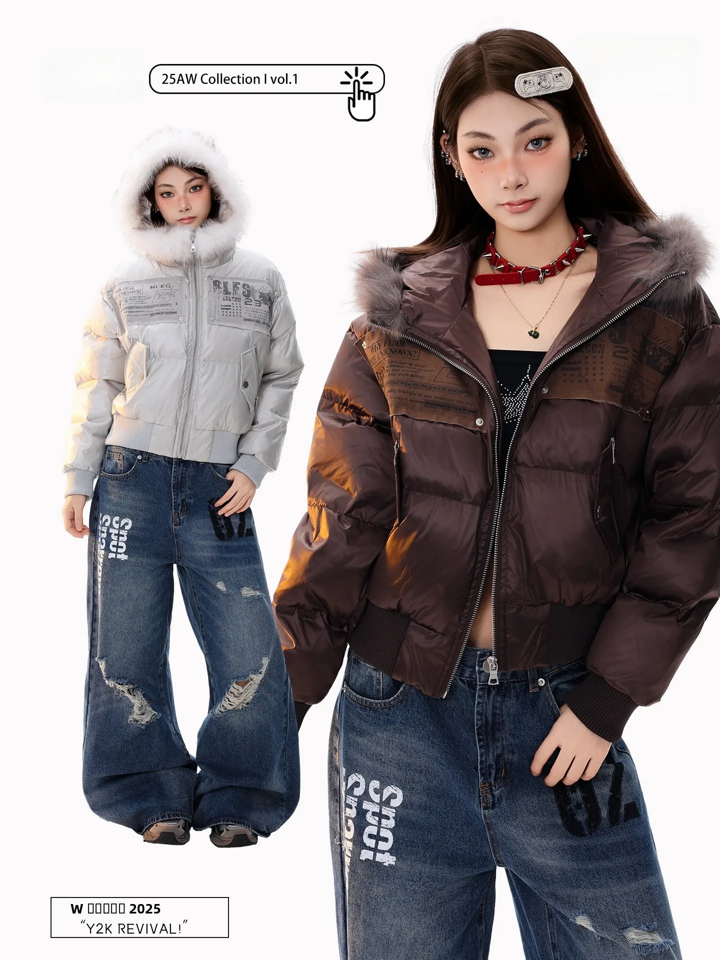 

PBB Original American Retro Thiened ort Cotton Jaet Women's Spicy Girl Merald Warm Hooded Cotton Coat Outerwear