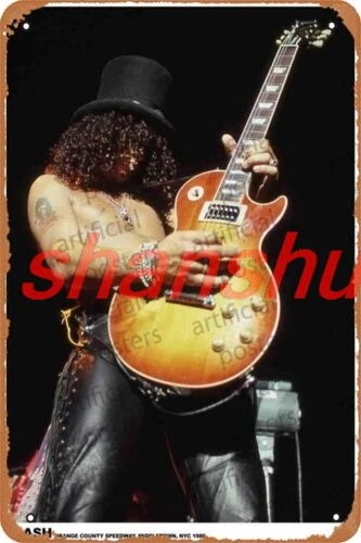 Guns 'N' Roses Slash (NYC) Poster Tin Signs Pub Cafe Farm Room Metal Wall Decor SGH