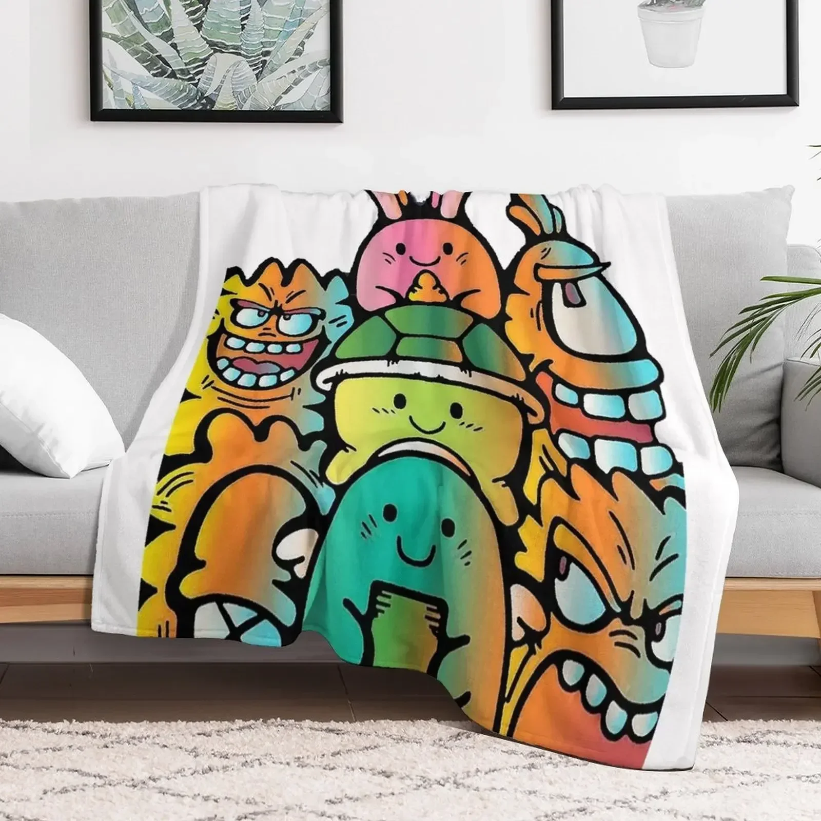 

Doodle Art Throw Blanket Kid'S Decoratives Blankets