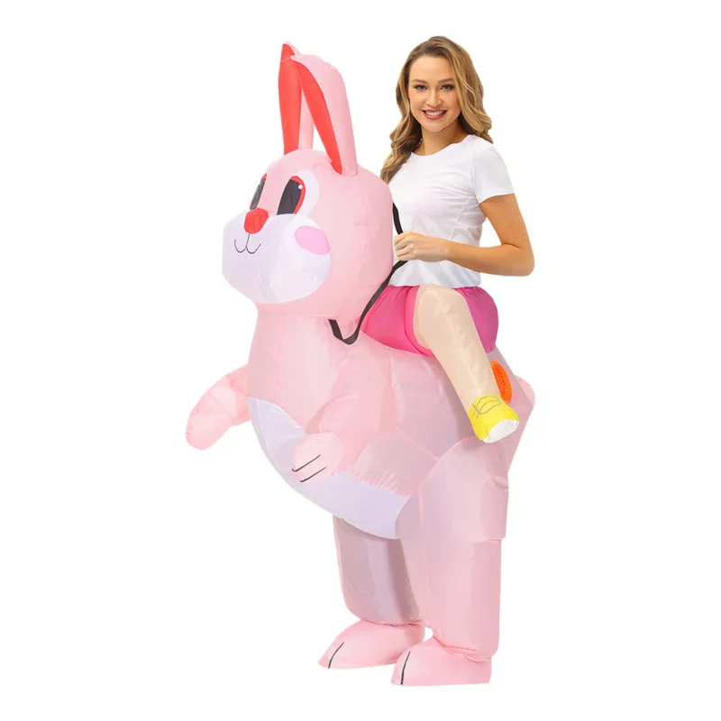 Bambini adulti dinosauro pagliaccio coniglietto costumi gonfiabili Purim Halloween Anime Cosplay Costume spaventoso mascotte vestito da partito vestito divertente