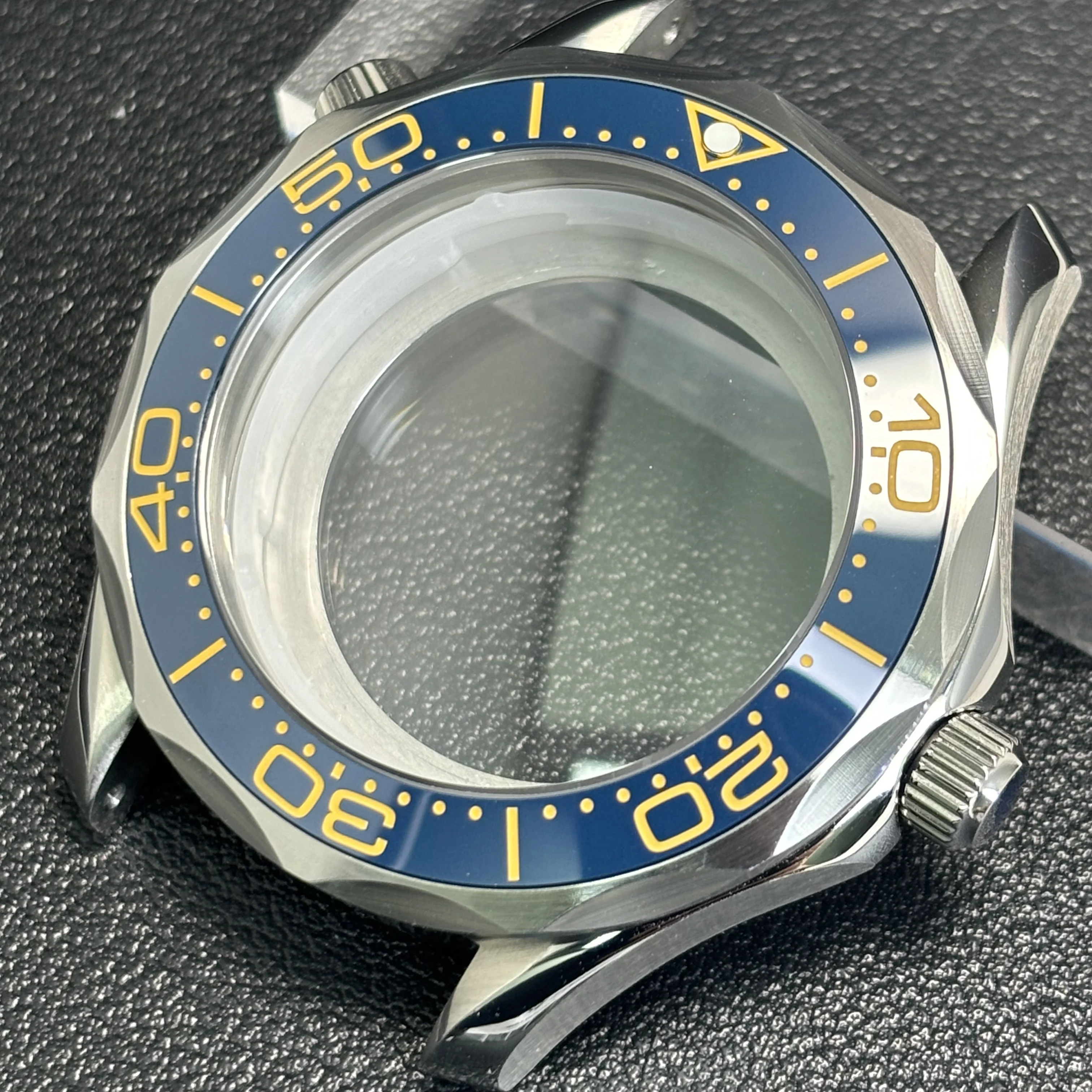 42mm Case Seamaster 300 High Quality NH35 Case Bezel for NH35 Automatic Movement Waterproof Watch Case Fit NH35 NH36 image 3