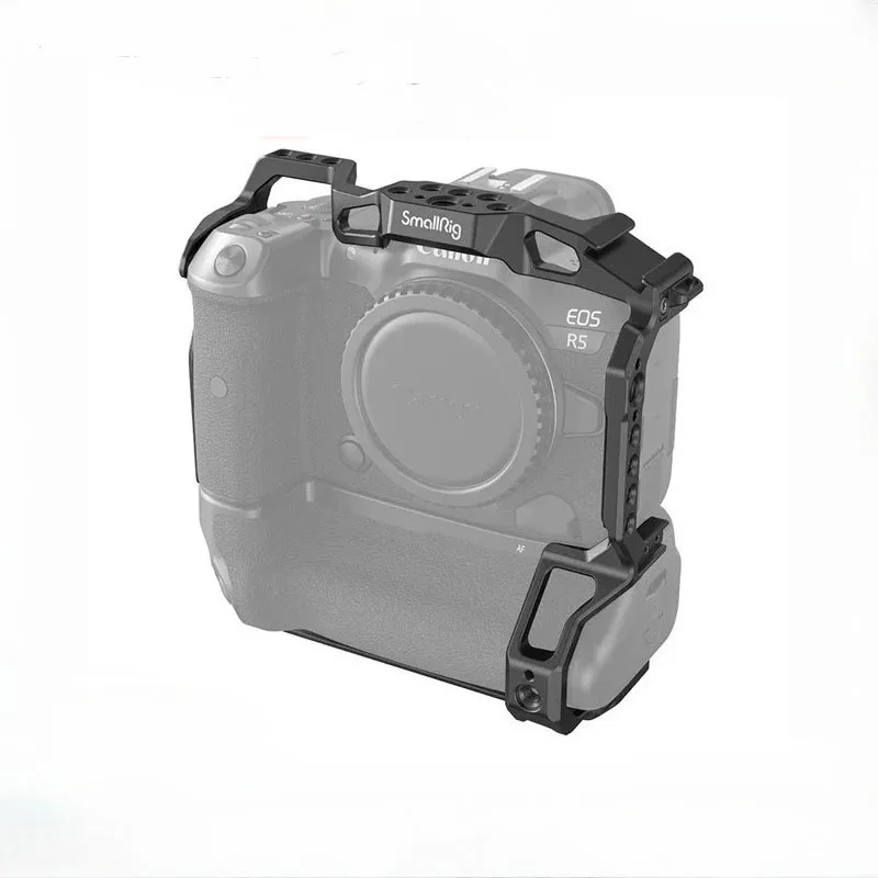 Видеокарта EOS R5/R6/R5C с аккумуляторной ручкой BG-R10, алюминиевая клетка для камеры для изготовления фильмов для Canon EOS R5/R6/R5C
