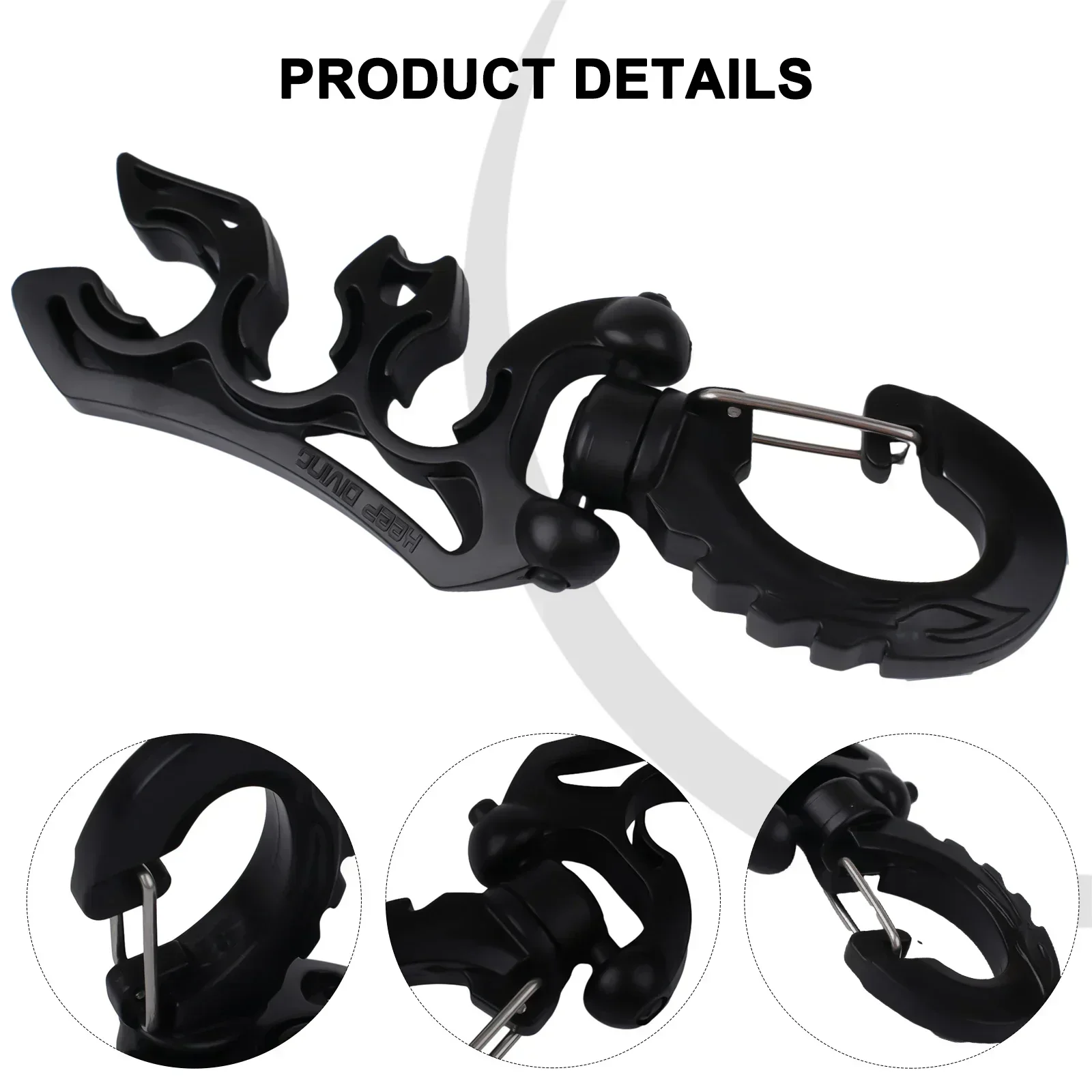 1 Pc Diving Second Stage Quick Release Buckle 11.5CM Scuba Diving Clip Secures Your Diving Gear Dual BCD Hose Holder Parts