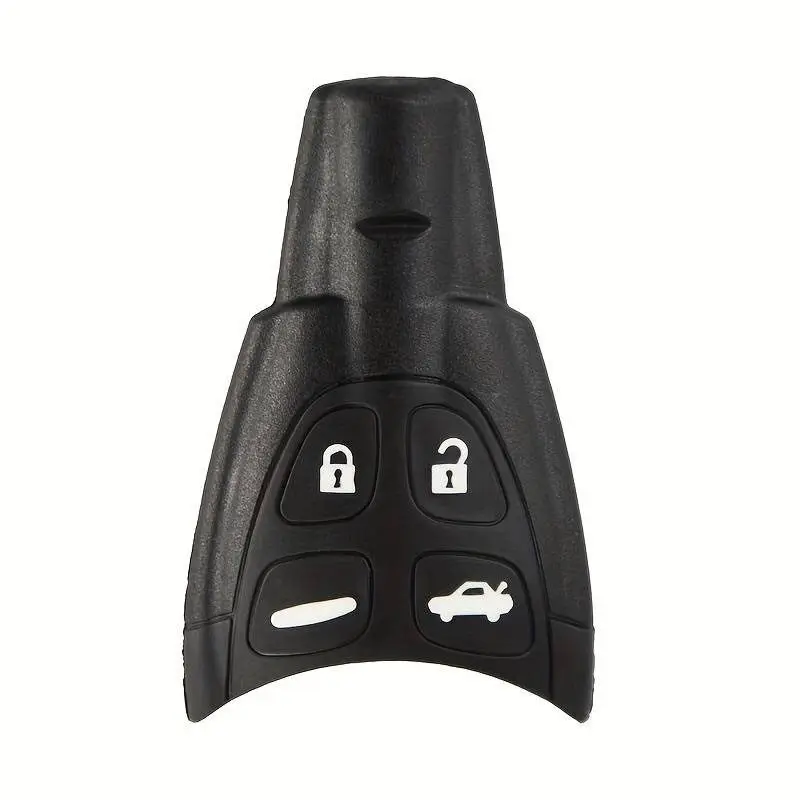 Jingyuqin guscio chiave auto a distanza per Saab 9-3 93 2003-2007 4 pulsanti lama non tagliata Smart Card sostituzione custodia portachiavi senza