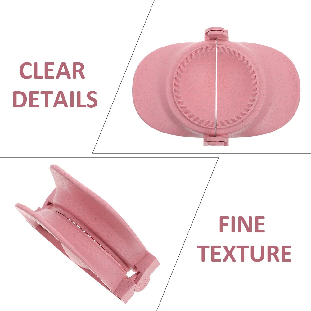 

2 Dumpling Maker Mold Press Wrapper Tool Plastic Molds Round Red Baby Kitchen Baking Tools Easy Use Time Saver Eco Friendly Safe