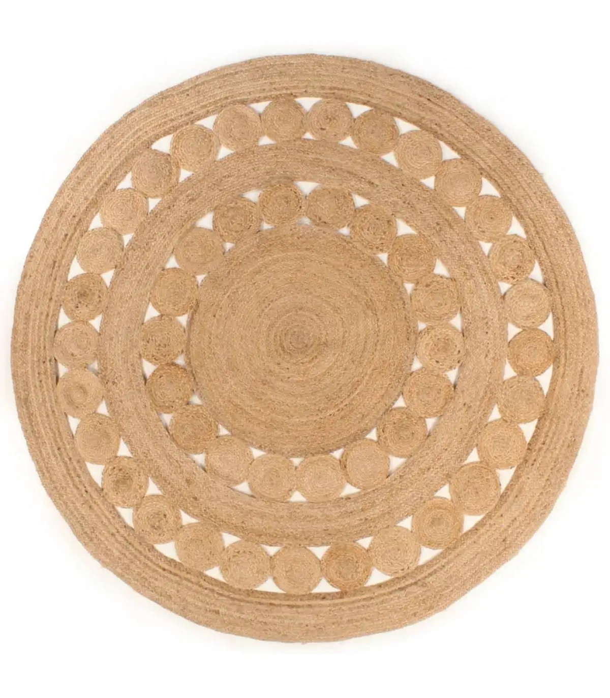 210 cm round jute braided carpet carpets