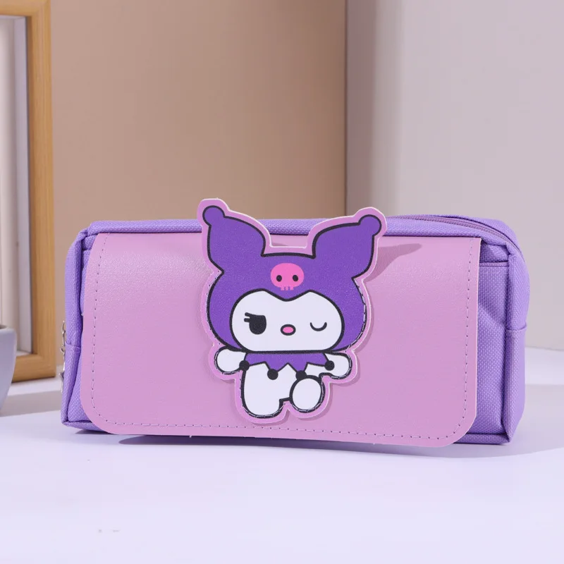 Neues Hellokitty Kuromi Federmäppchen mit Reißverschluss, Federmäppchen, Schreibwarenbox, Stifttasche, Grund- und Sekundarschüler, Schulbedarf