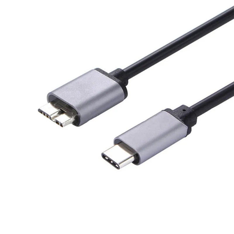 1M Micro B USB 3.0 To C Cable Type-C Cables USBC Connector External Hard Drive Disk Cabo for Computer Consumer Electronics