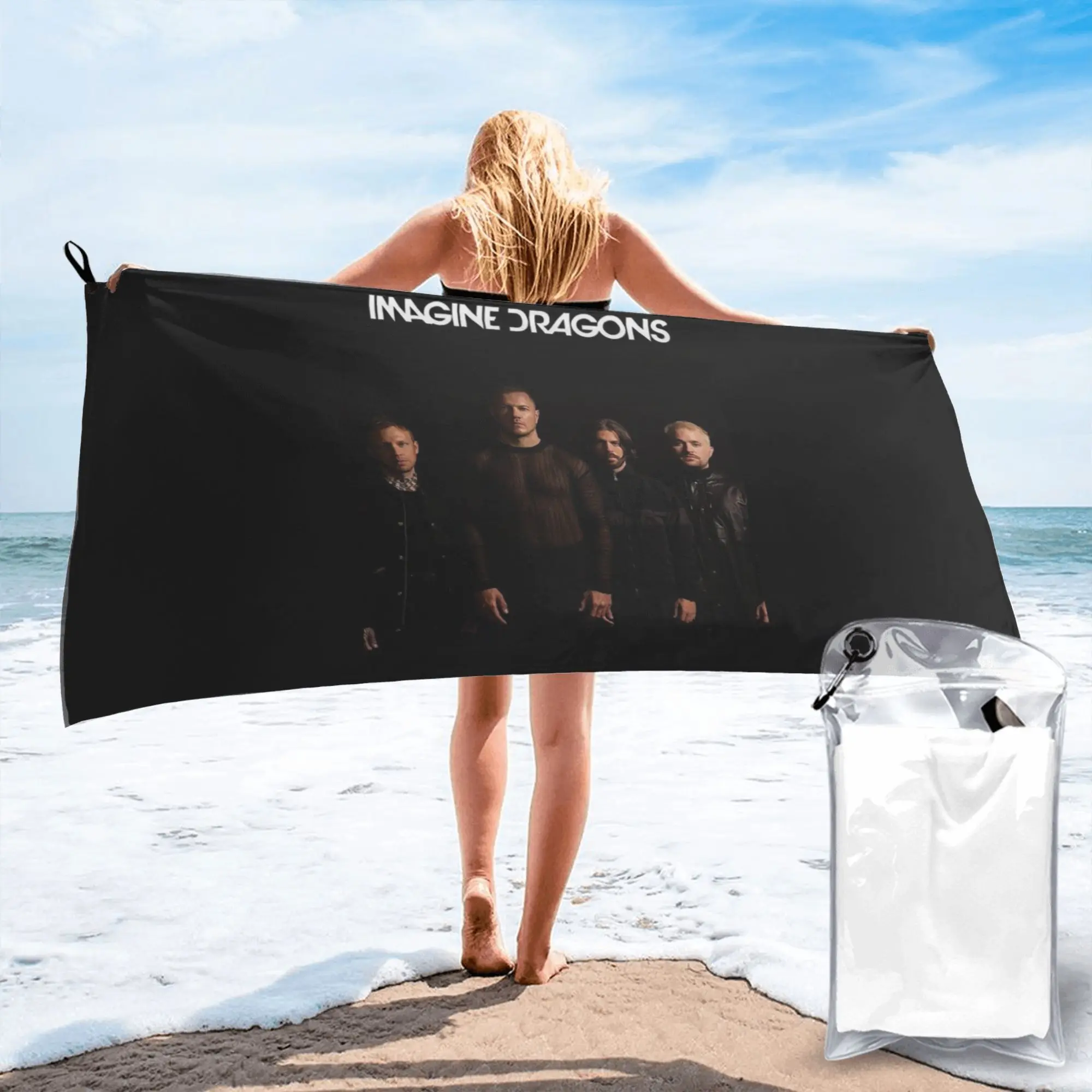 

Imagine Dragons Band Loom Tour Beach Towel Soft Microfiber Quick Dry Absorbent Quick Towels For Swimming