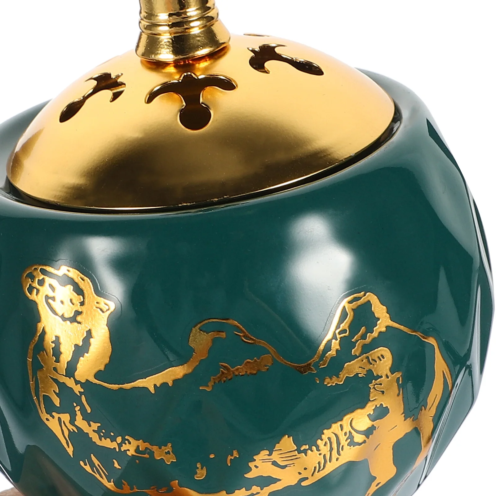 

Electric Incense Burner Ceramic Arab Censer Black Plug Aroma Stove Vintage Decor Lightweight Room Use Safe Family