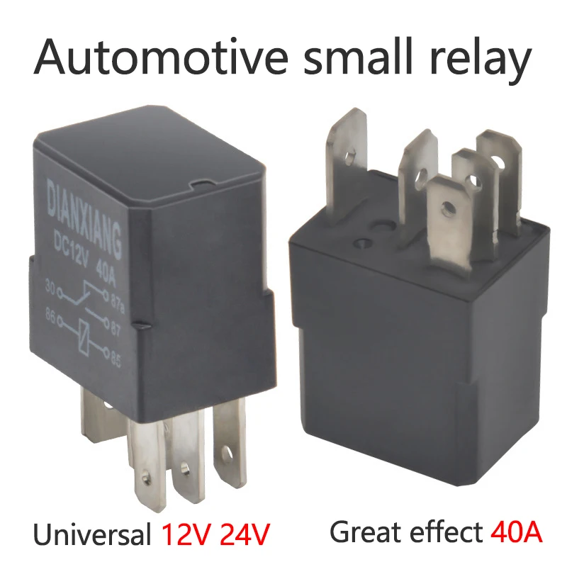 Automotive Relay 40A 12V/24V 4 Pin 5 Pin Small Waterproof Relay Lighting Controller