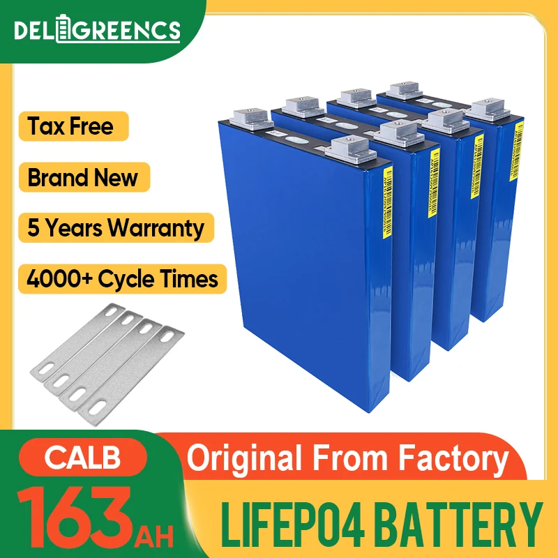 

Brand New 163Ah Lifepo4 Prismatic Rechargeable Battery Original CALB Brand New Cell For Solar System DIY 12V 48V Battery Pack