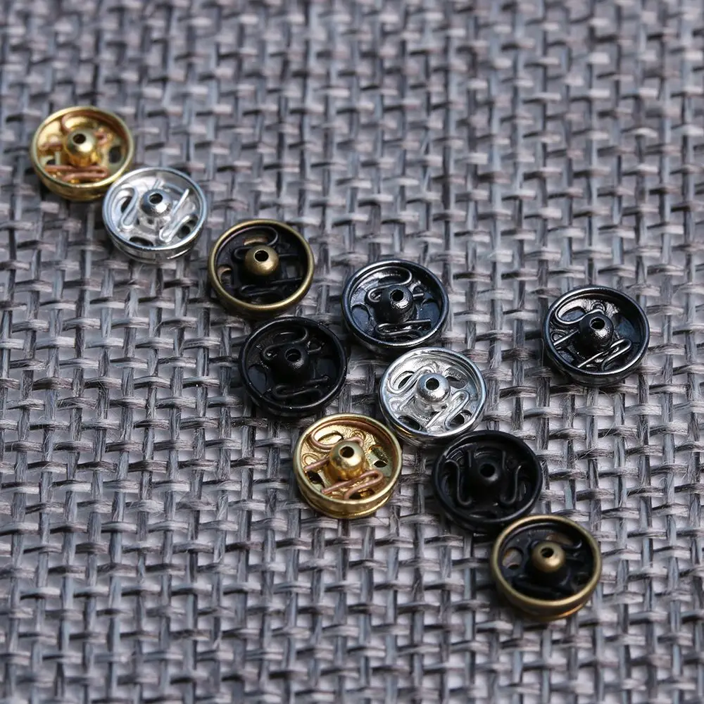 10/24pcs 5mm Invisible Snap Craft Metal Buckles Mini Buttons DIY Doll Clothes Clothing Sewing Buckle