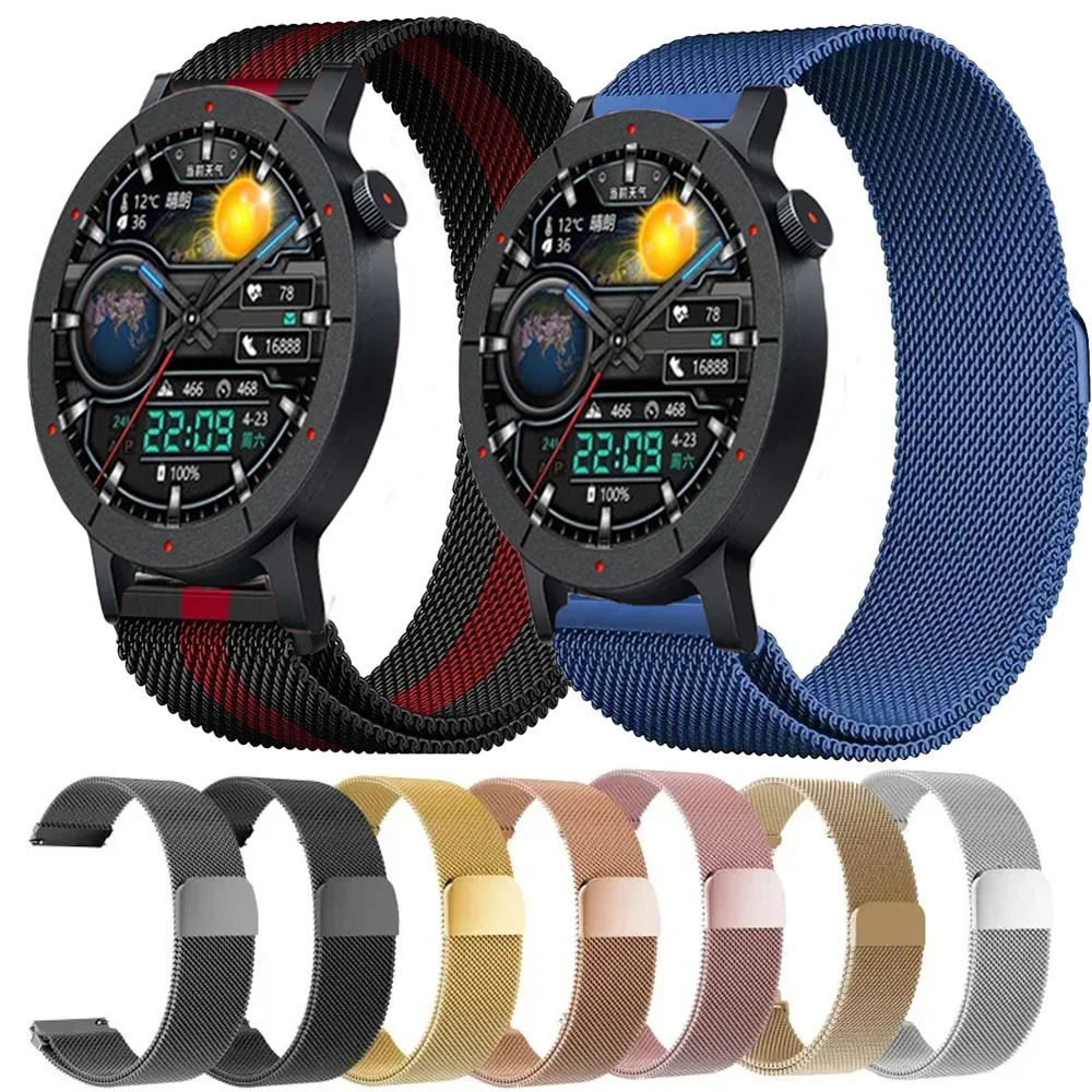 22 mm 20 mm magnetisches Milanaise-Armband für Nothing CMF Watch 3 Pro 2 1 Armband-Armband Samsung Galaxy Watch 7 6 5 4 40 mm 44 mm Band