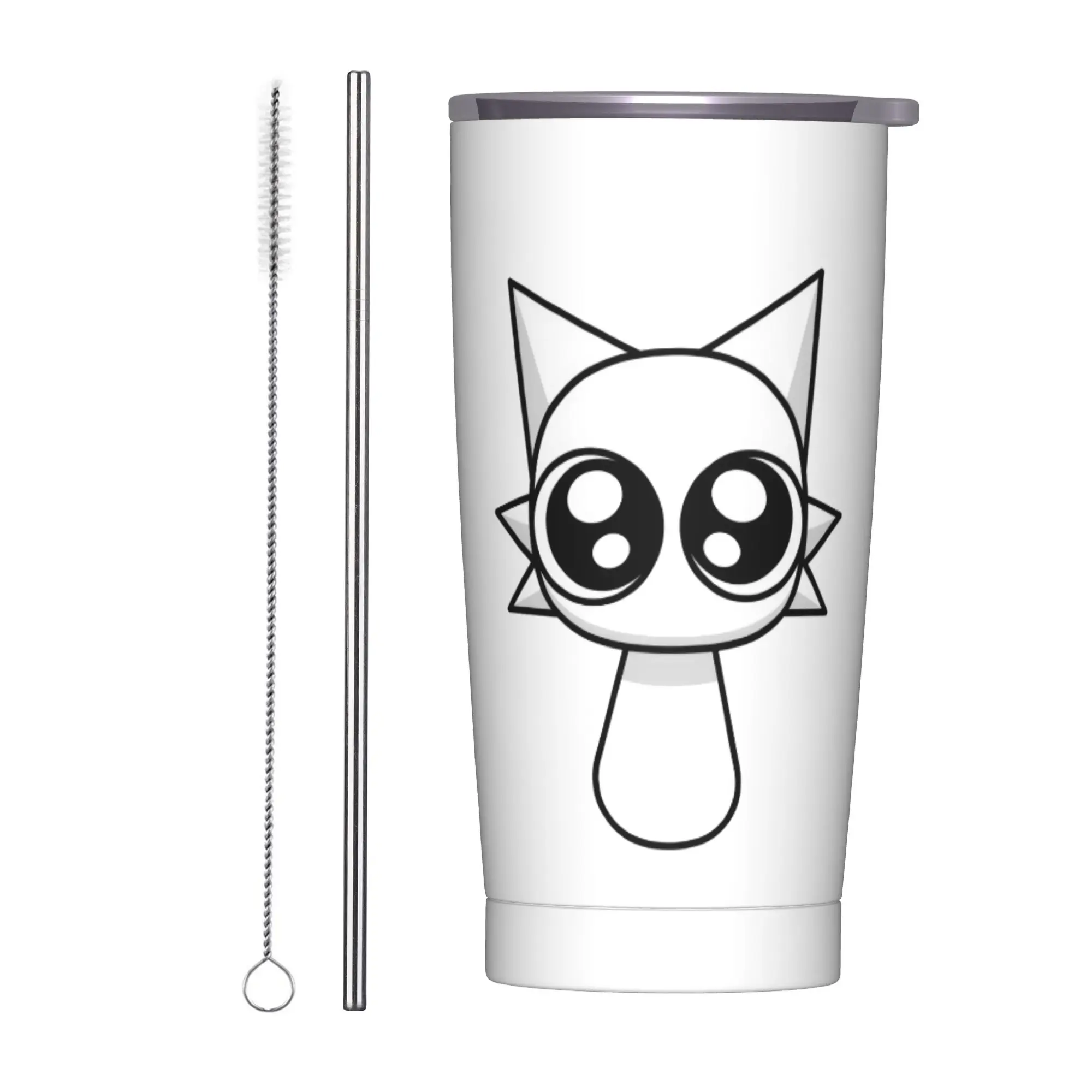 Sprunki Cartoon Anime Tumbler Vacuum Insulated  Coffee Cups Vacuum Flask Double Wall Mugs Water Bottle