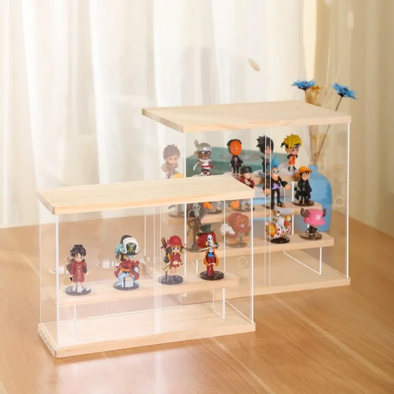Acrylic Blind Box Storage Display Frame High Transparent Dustproof Toy Model Door Character Storage Display Frame