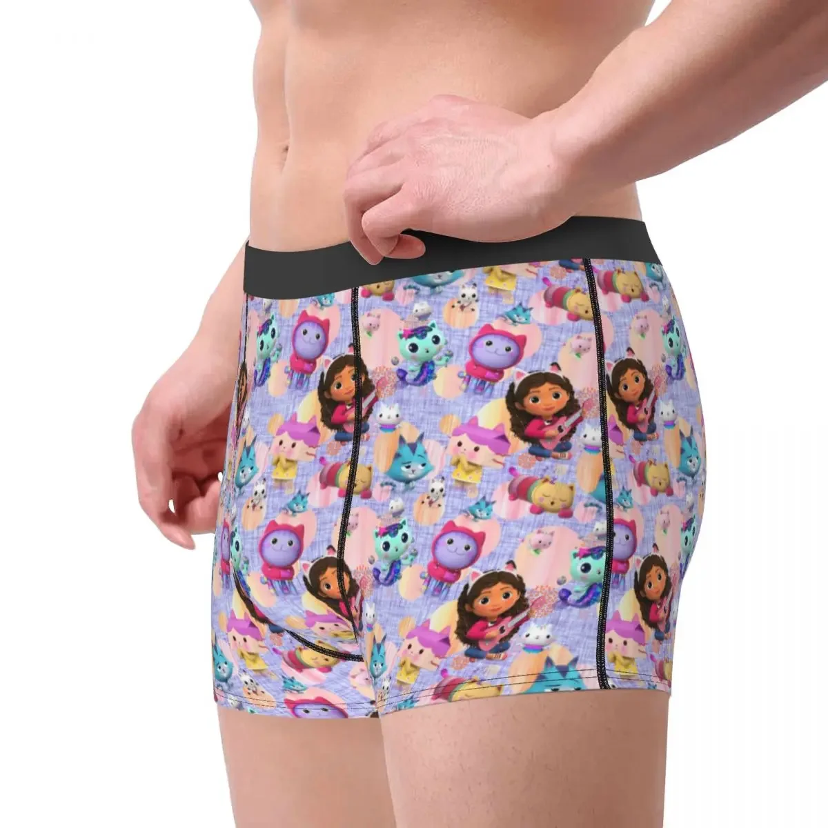 Custom Gabby And Friends Pattern Boxer Shorts For Homme 3D Printed Underwear Panties Briefs Stretch Underpants