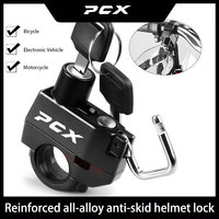 For Honda PCX Simple Motorcycle Helmet Lock Electric Bike Handlebar Padlock Alloy Security Anti-Theft Lock Moto Scooter Bicycle