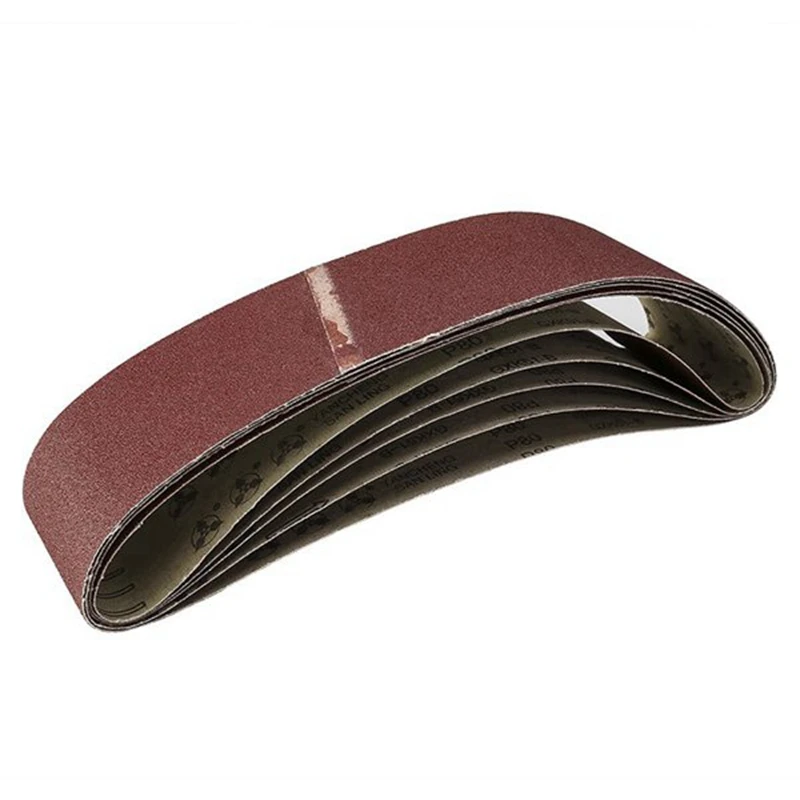 A47U 5 Pieces 100 x 915mm Sanding Belt 4 Inch x 36 Inch Sanding Screen Abrasive Band with 60 120 180 240 320 Girt