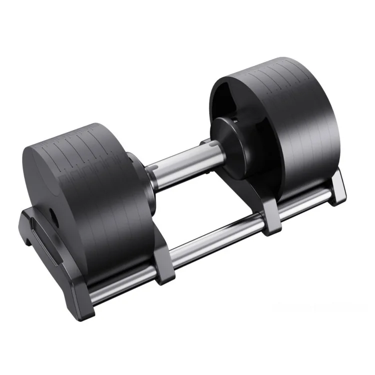 

Standard Fitness Plate Round Head Rubber Coated Dumbbell for Weight Lifting 20kg