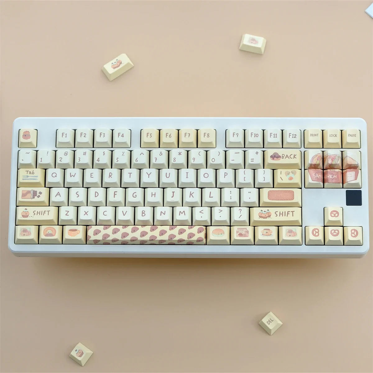 

Bread Dog, Keycap PBT Original Height, Sublimation, Mechanical Keyboard Suitable, Customized