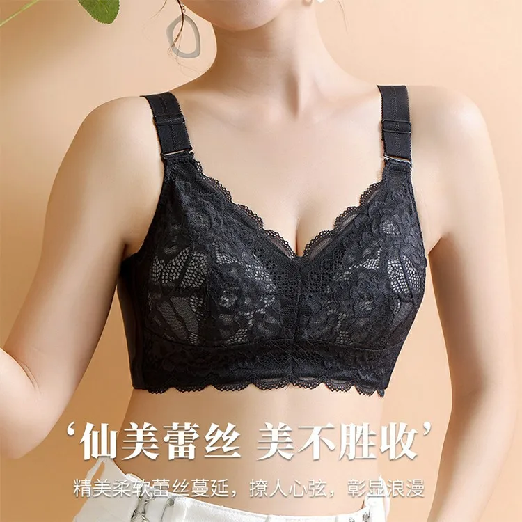 Plus Size Latex Bralette Without Steel Ring Women\'s Lingerie Large Breasts Show Small Thin Cup Bra bras for women топ женский