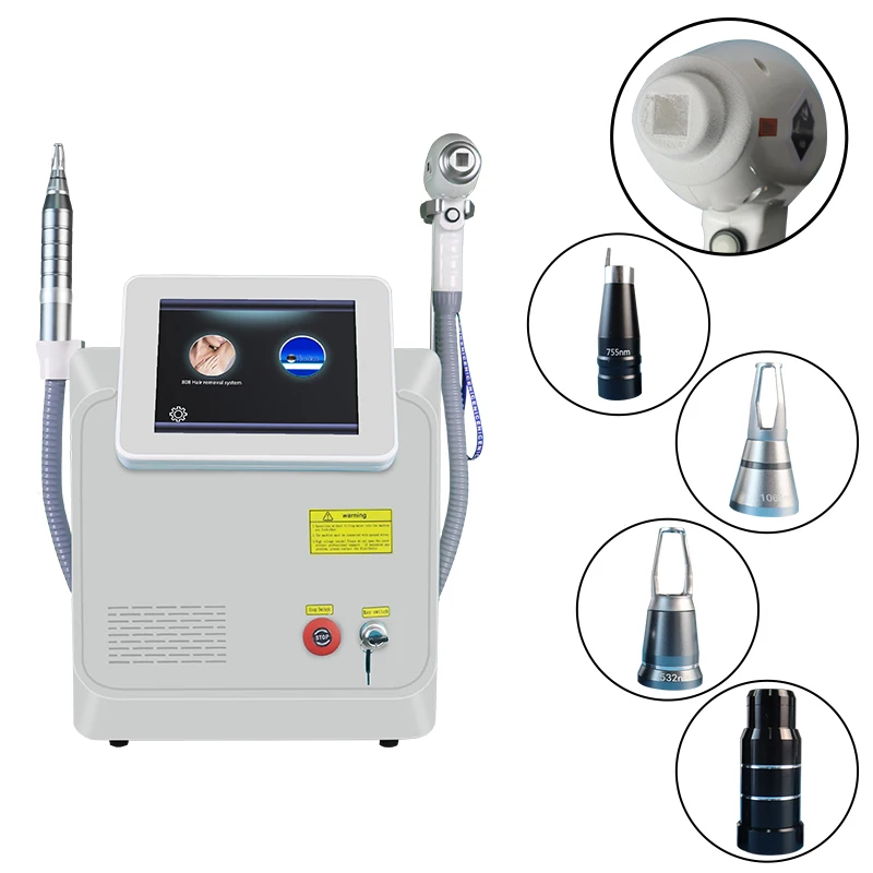 ADG 2in1 2000W Diode Laser effective hair removal 808 755 1064nm+Picosecond Tattoo Removal Machine Hair Removal Equipment