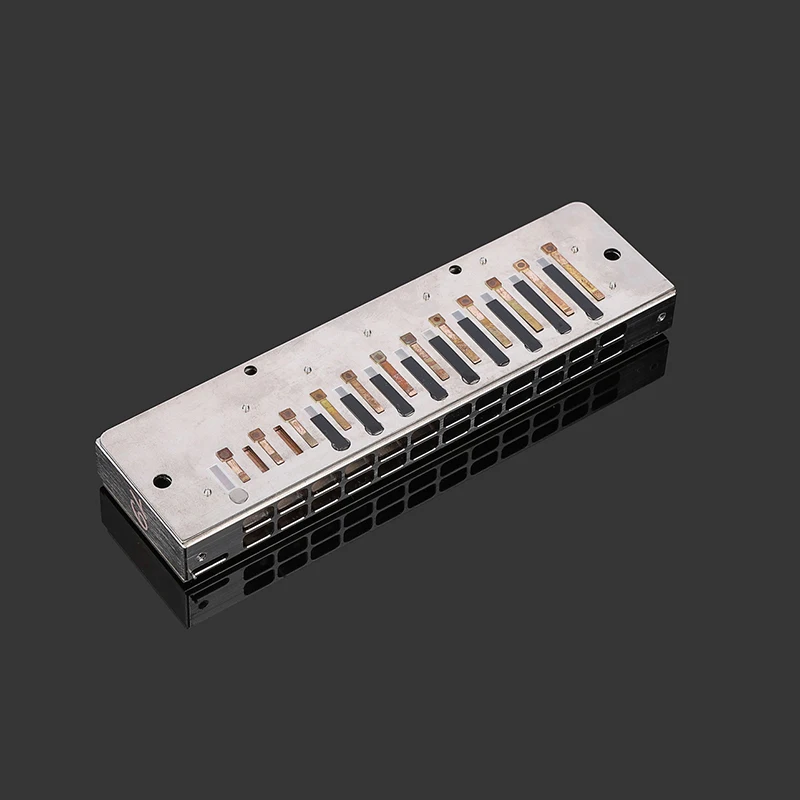 JDR Luna Chromatic Harmonica C Key Armonica 12-Hole 48 Tones Chromatic Mouth Organ Harp Palladium Cover Professional Instruments