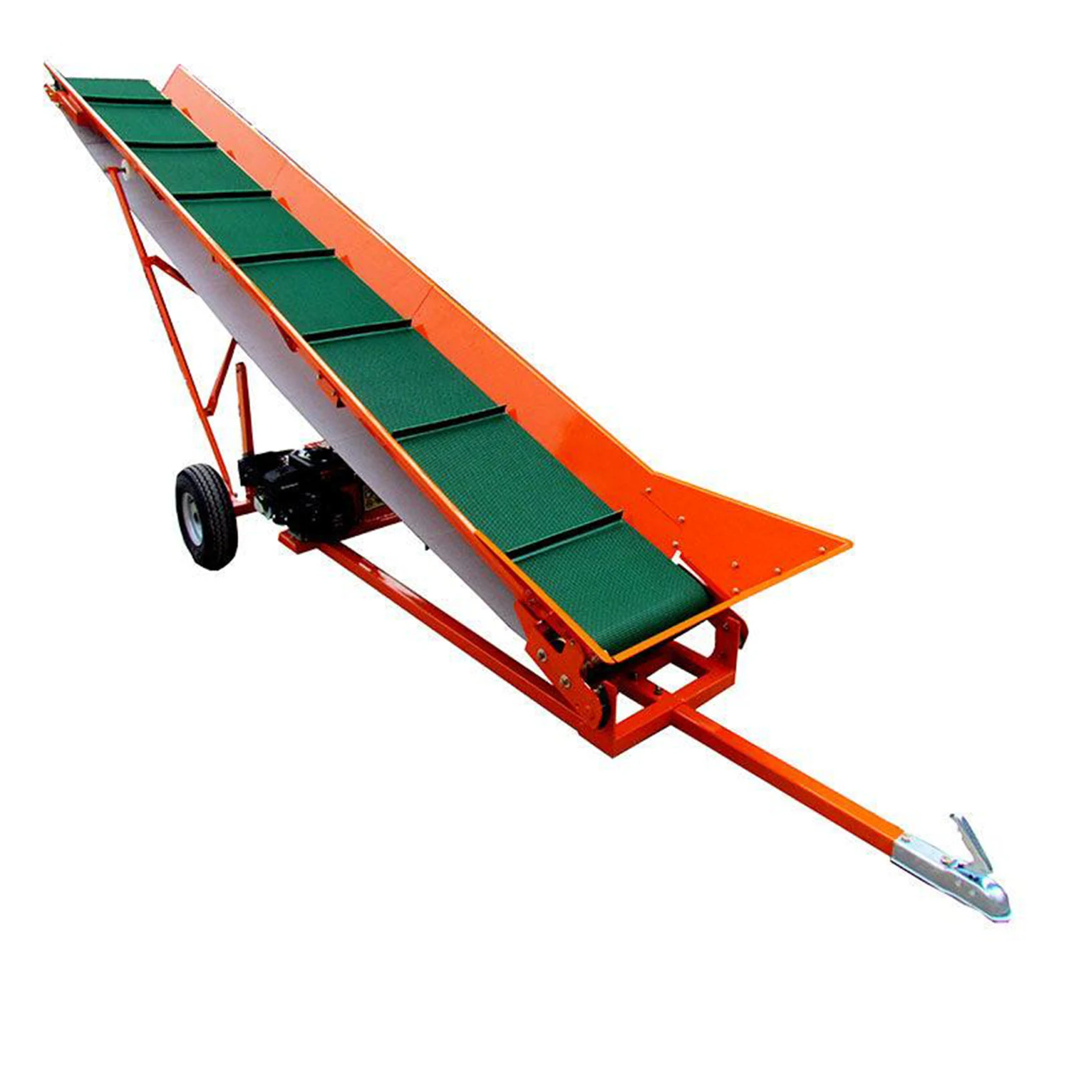 Mini Stacker Firewood Belt Conveyor Adjust Height hydraulic transport conveyor truck load conveyor