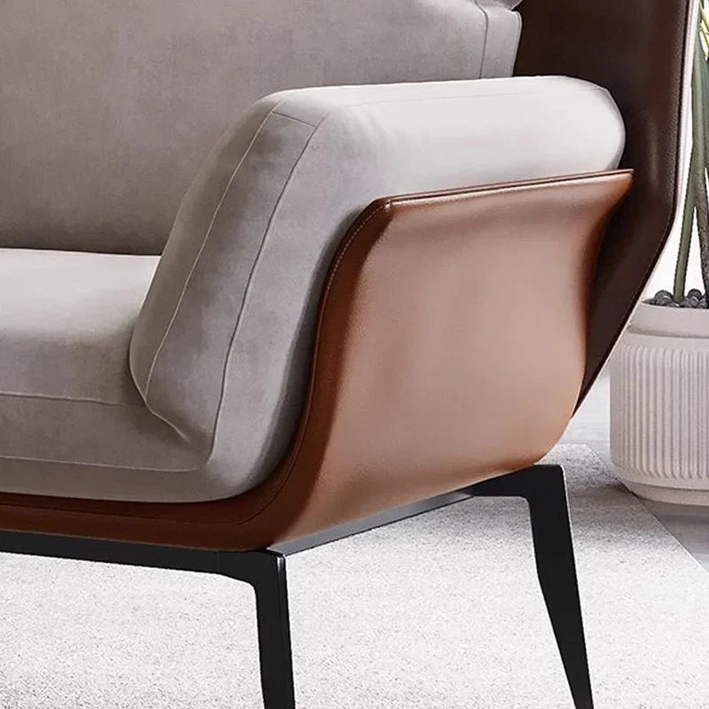 Fotel do sypialni Leżak Stołek barowy Komoda do pokoju Meble do salonu Nowoczesny akcent Nordic Leniwa Sofa Fauteuil High Gold LT