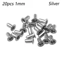20pcs 1mm Silver